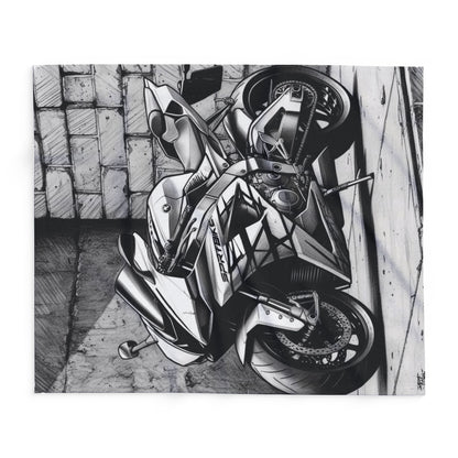 Motorcycle Art Fleece Blanket